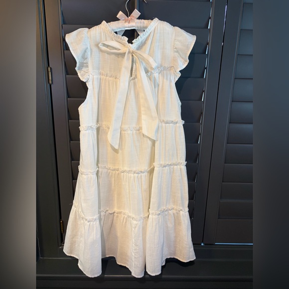 Love Riche White Ruffle Dress - Picture 2 of 3